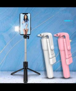 Bluetooth selfie stick tripod + fill light + shutter remote