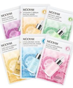 Alternative view of MOOYAM  serum Facial Mask 6pcs With Whitening Moisturizing & Anti-Aging Sheet