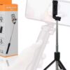 R1S Bluetooth Remote Control 3 In 1 Selfie Stick R1S Selfie Stick With LED Light